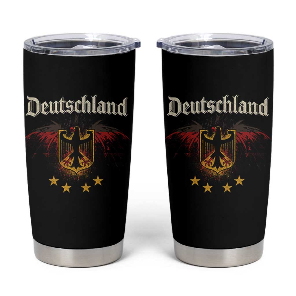 Deutschland German Heritage Pride Tumbler Cup Bundesadler Coat of Arms Star - Wonder Print Shop