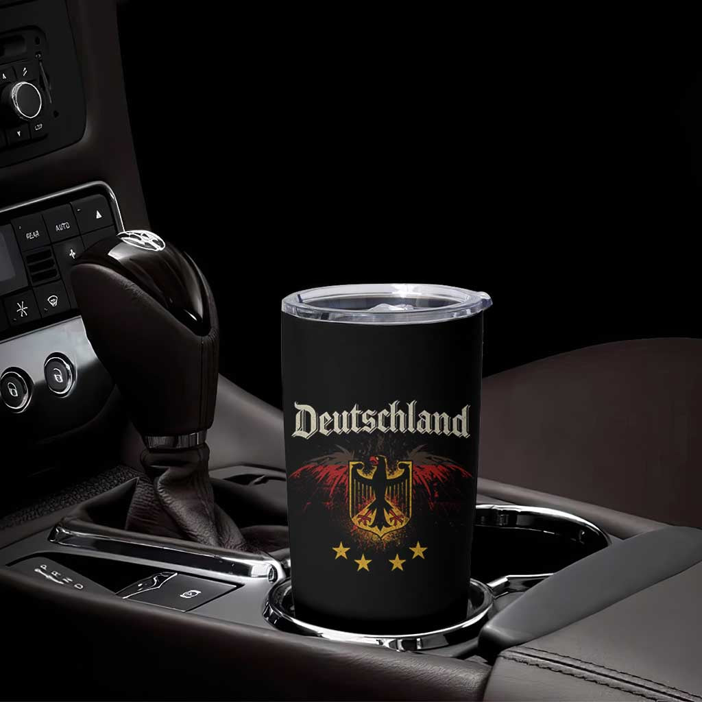 Deutschland German Heritage Pride Tumbler Cup Bundesadler Coat of Arms Star - Wonder Print Shop