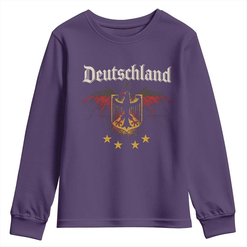 Deutschland German Heritage Pride Youth Sweatshirt Bundesadler Coat of Arms Star - Wonder Print Shop