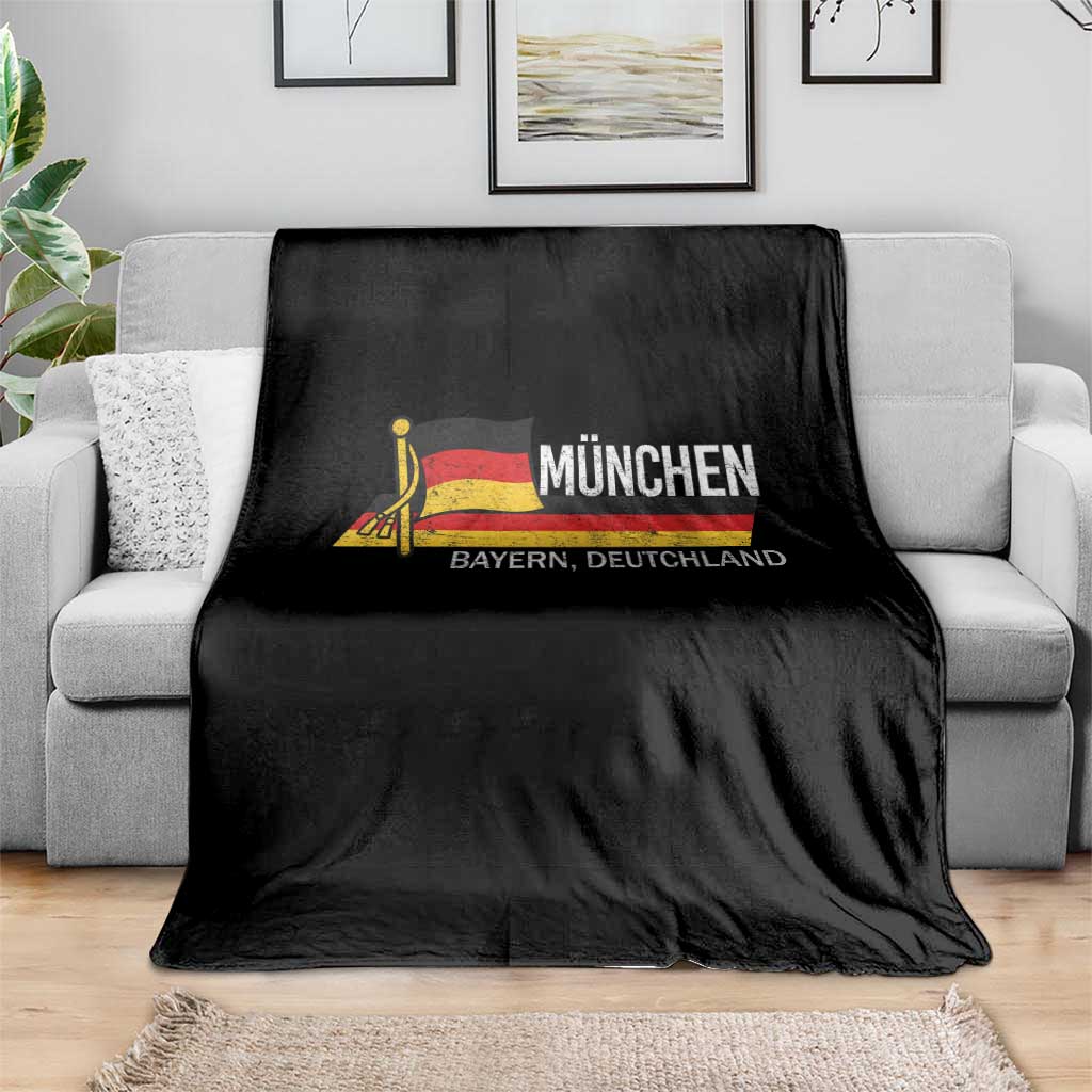 Munchen Bayern German Heritage Pride Germany Flag Throw Blanket - Wonder Print Shop