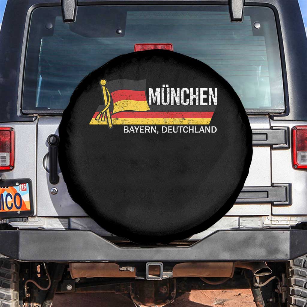 Munchen Bayern German Heritage Pride Germany Flag Spare Tire Cover - Wonder Print Shop