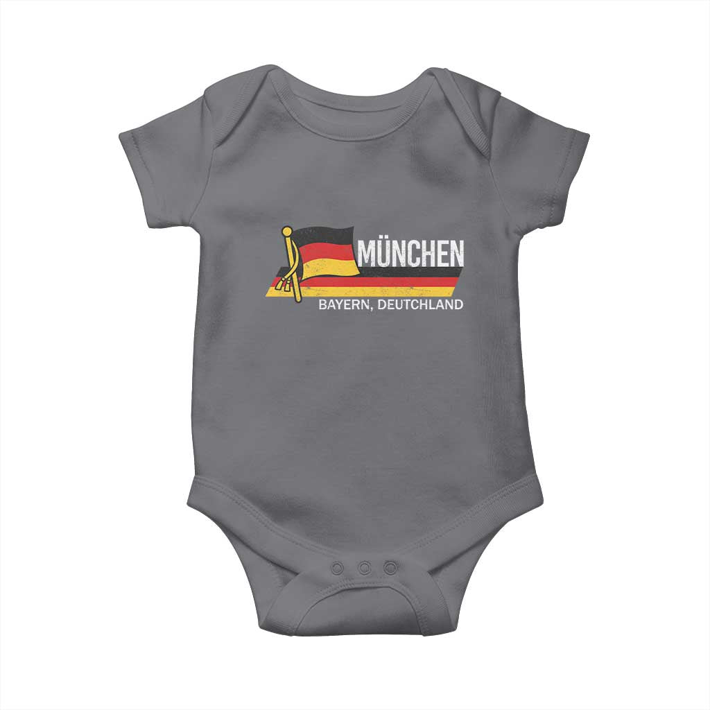 Munchen Bayern German Heritage Pride Germany Flag Baby Onesie - Wonder Print Shop