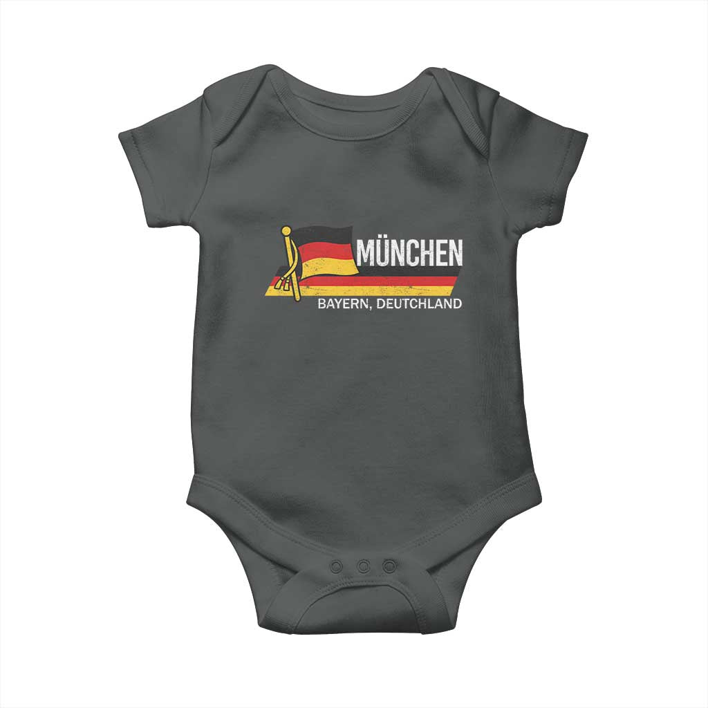 Munchen Bayern German Heritage Pride Germany Flag Baby Onesie - Wonder Print Shop