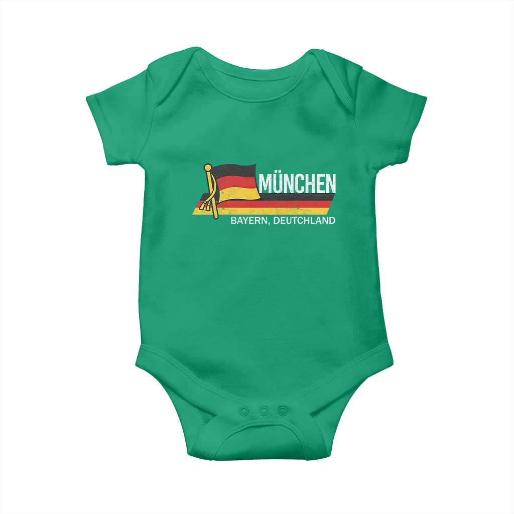 Munchen Bayern German Heritage Pride Germany Flag Baby Onesie - Wonder Print Shop