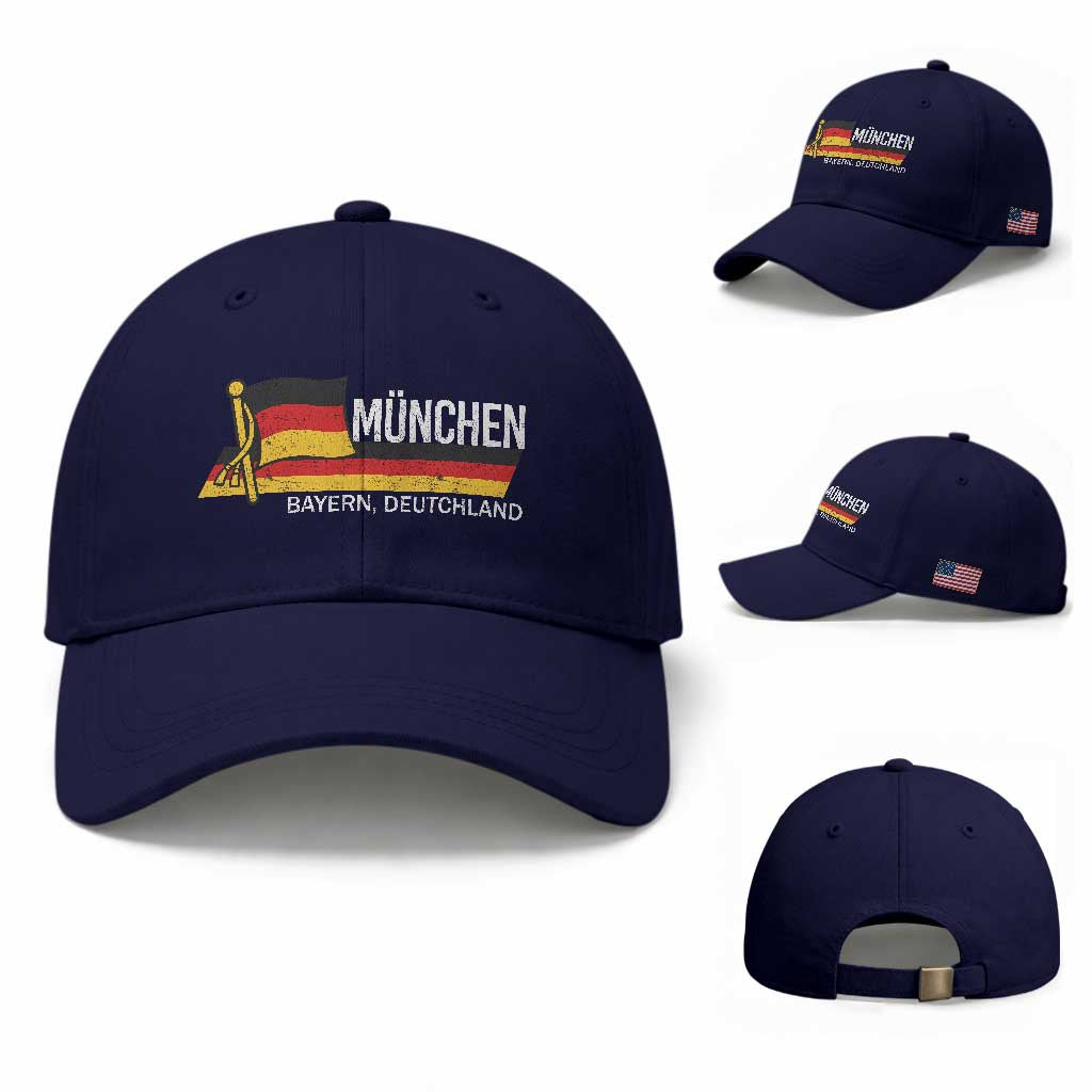 Munchen Bayern German Heritage Pride Germany Flag Baseball Cap