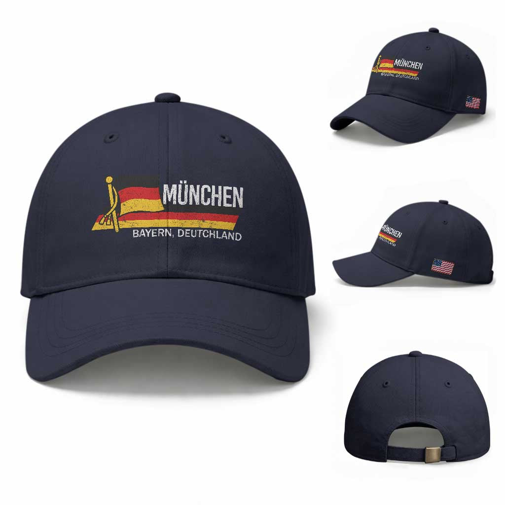 Munchen Bayern German Heritage Pride Germany Flag Baseball Cap