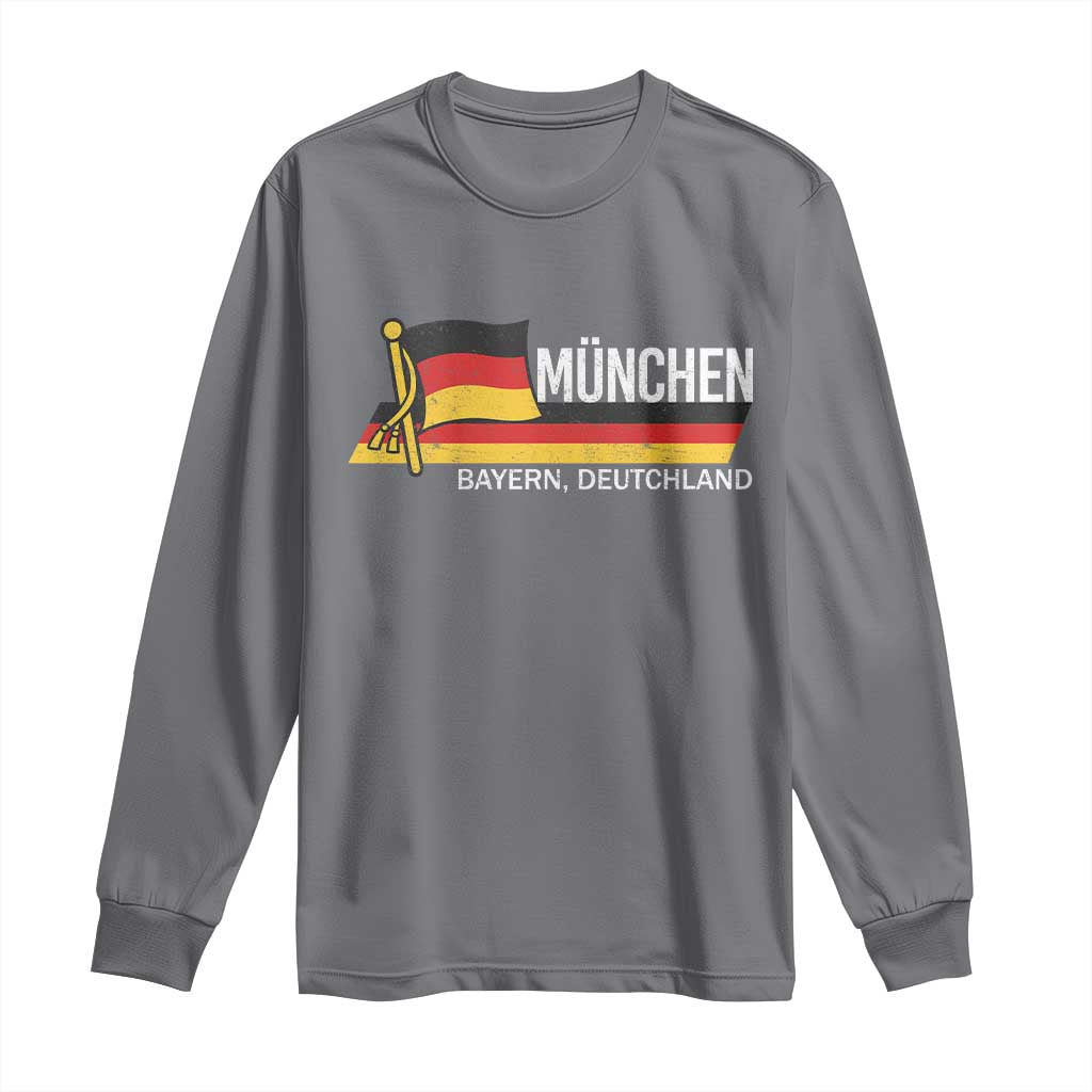Munchen Bayern German Heritage Pride Germany Flag Long Sleeve Shirt - Wonder Print Shop
