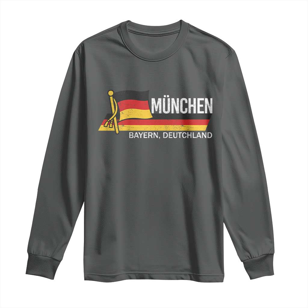 Munchen Bayern German Heritage Pride Germany Flag Long Sleeve Shirt - Wonder Print Shop