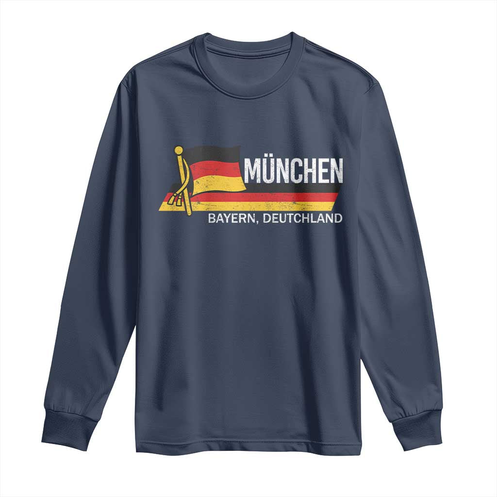Munchen Bayern German Heritage Pride Germany Flag Long Sleeve Shirt - Wonder Print Shop