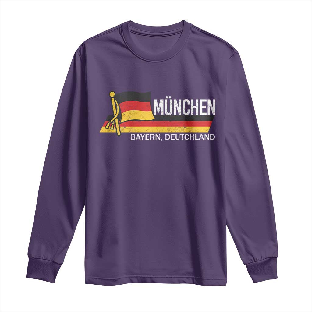 Munchen Bayern German Heritage Pride Germany Flag Long Sleeve Shirt - Wonder Print Shop