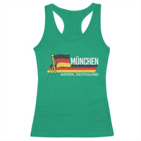 Munchen Bayern German Heritage Pride Germany Flag Racerback Tank Top - Wonder Print Shop