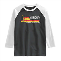 Munchen Bayern German Heritage Pride Germany Flag Raglan Shirt - Wonder Print Shop