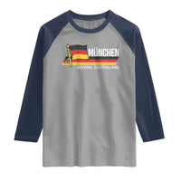 Munchen Bayern German Heritage Pride Germany Flag Raglan Shirt - Wonder Print Shop