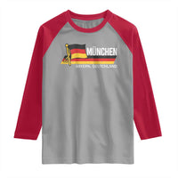 Munchen Bayern German Heritage Pride Germany Flag Raglan Shirt - Wonder Print Shop