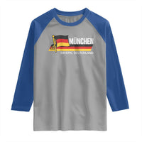 Munchen Bayern German Heritage Pride Germany Flag Raglan Shirt - Wonder Print Shop