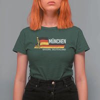 Munchen Bayern German Heritage Pride Germany Flag T Shirt For Women - Wonder Print Shop