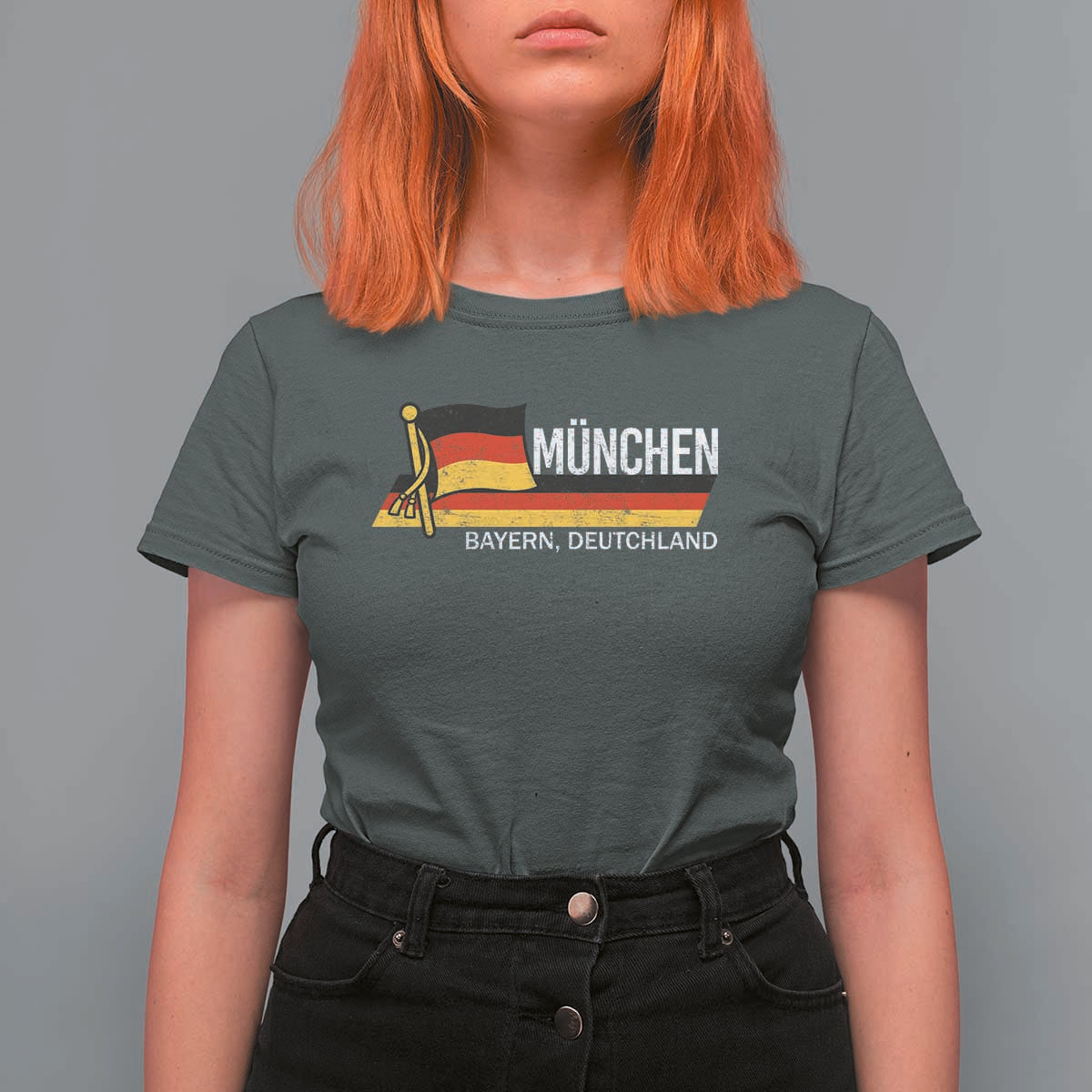 Munchen Bayern German Heritage Pride Germany Flag T Shirt For Women - Wonder Print Shop