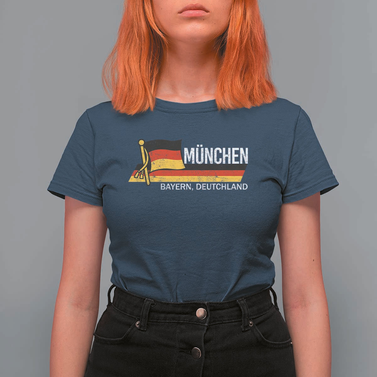 Munchen Bayern German Heritage Pride Germany Flag T Shirt For Women - Wonder Print Shop