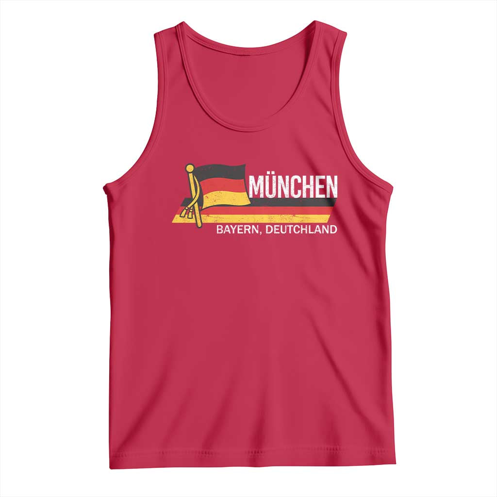 Munchen Bayern German Heritage Pride Germany Flag Tank Top - Wonder Print Shop