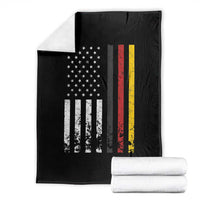 Patriotic Vintage German American Flag Throw Blanket Germany Heritage Pride - Wonder Print Shop