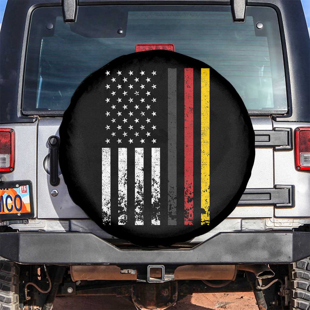 Patriotic Vintage German American Flag Spare Tire Cover Germany Heritage Pride - Wonder Print Shop