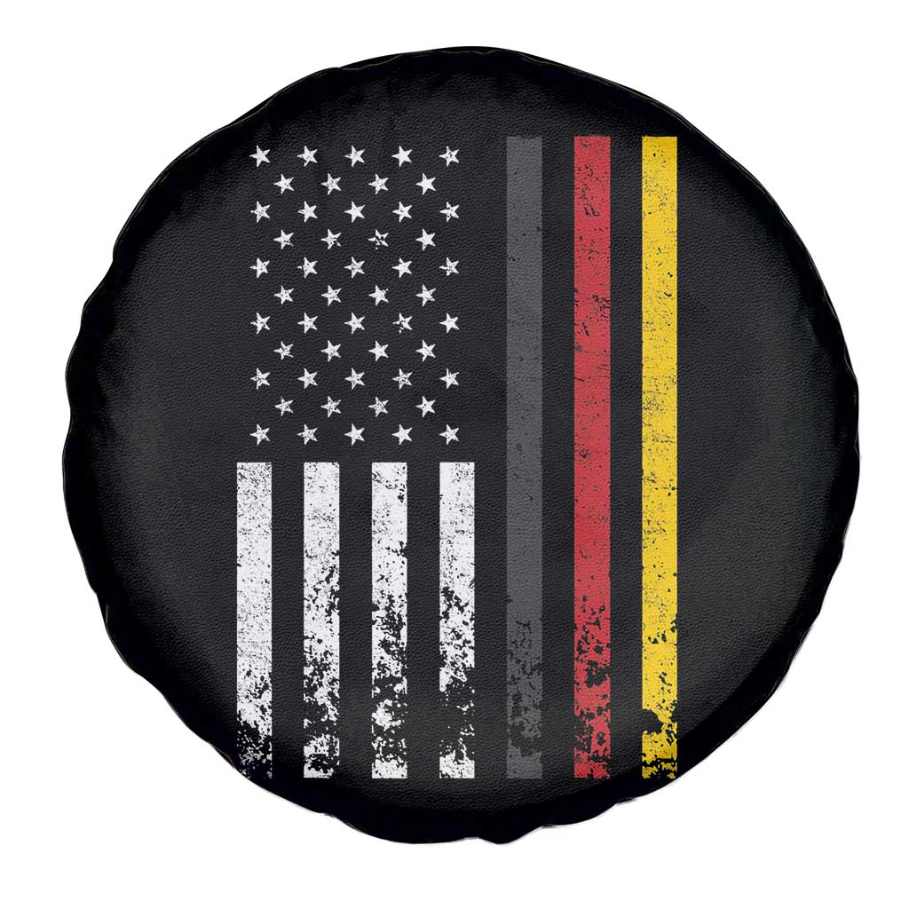 Patriotic Vintage German American Flag Spare Tire Cover Germany Heritage Pride - Wonder Print Shop