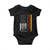 Patriotic Vintage German American Flag Baby Onesie Germany Heritage Pride - Wonder Print Shop