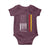 Patriotic Vintage German American Flag Baby Onesie Germany Heritage Pride - Wonder Print Shop
