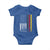 Patriotic Vintage German American Flag Baby Onesie Germany Heritage Pride - Wonder Print Shop