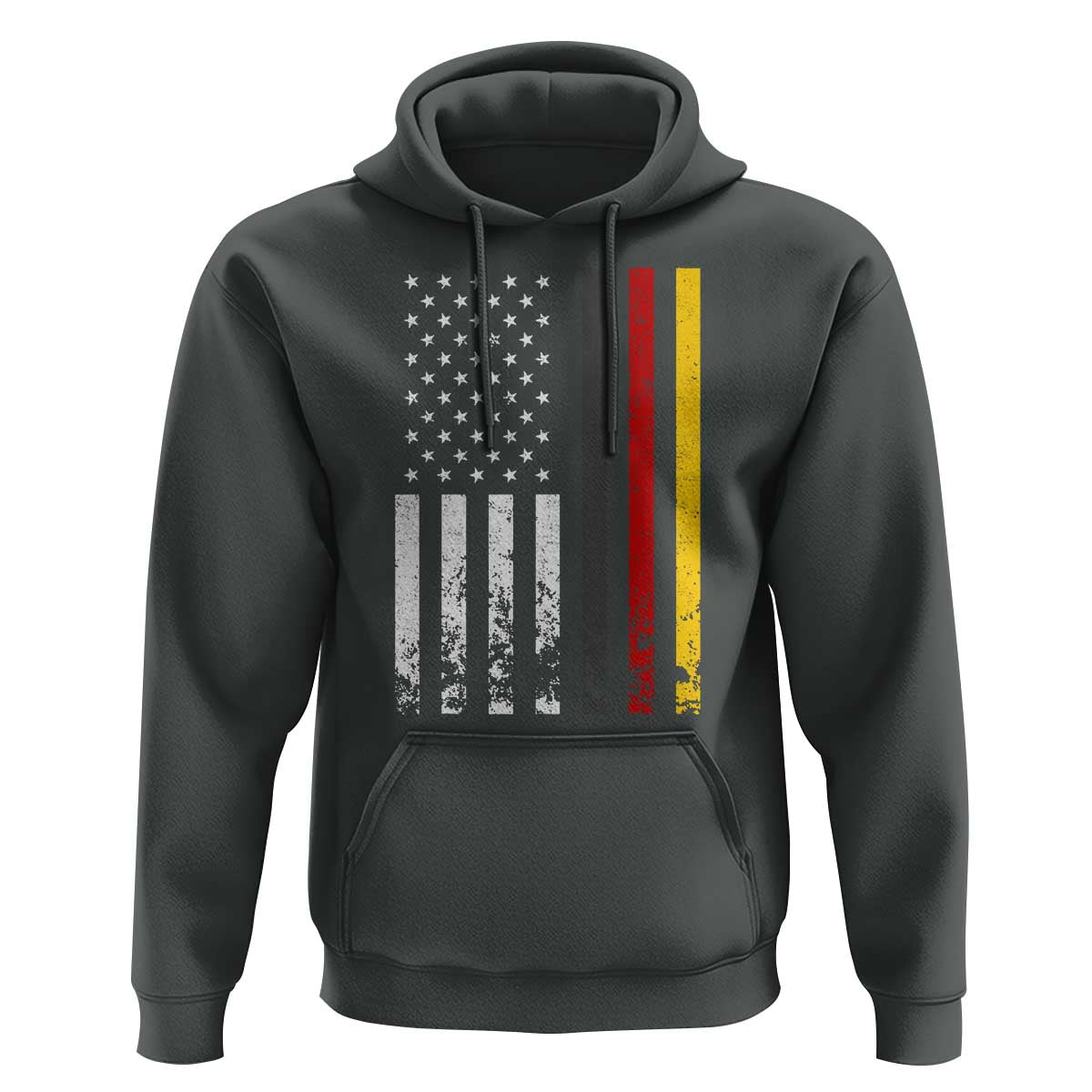 Patriotic Vintage German American Flag Hoodie Germany Heritage Pride - Wonder Print Shop