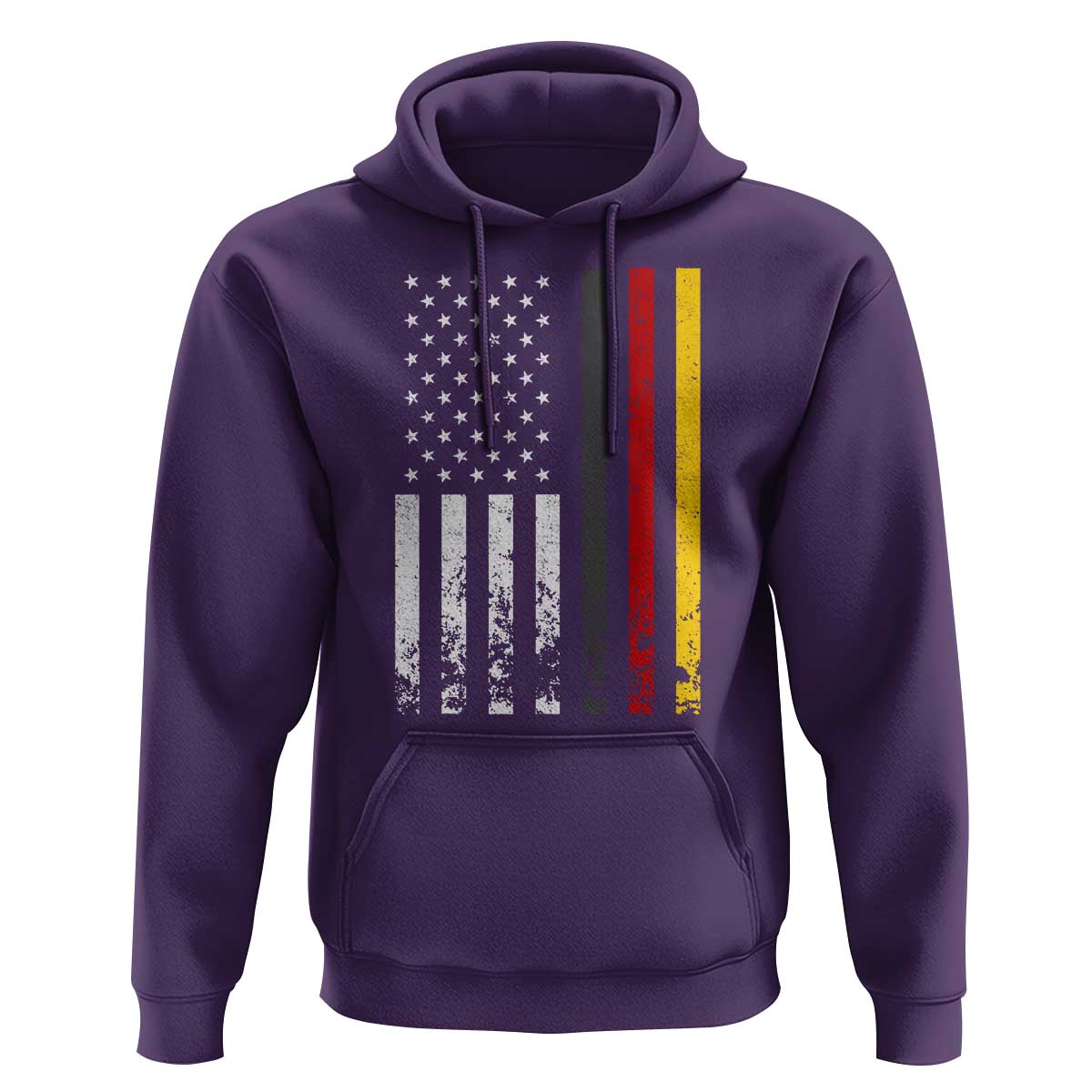Patriotic Vintage German American Flag Hoodie Germany Heritage Pride - Wonder Print Shop