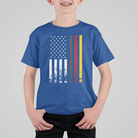 Patriotic Vintage German American Flag T Shirt For Kid Germany Heritage Pride - Wonder Print Shop