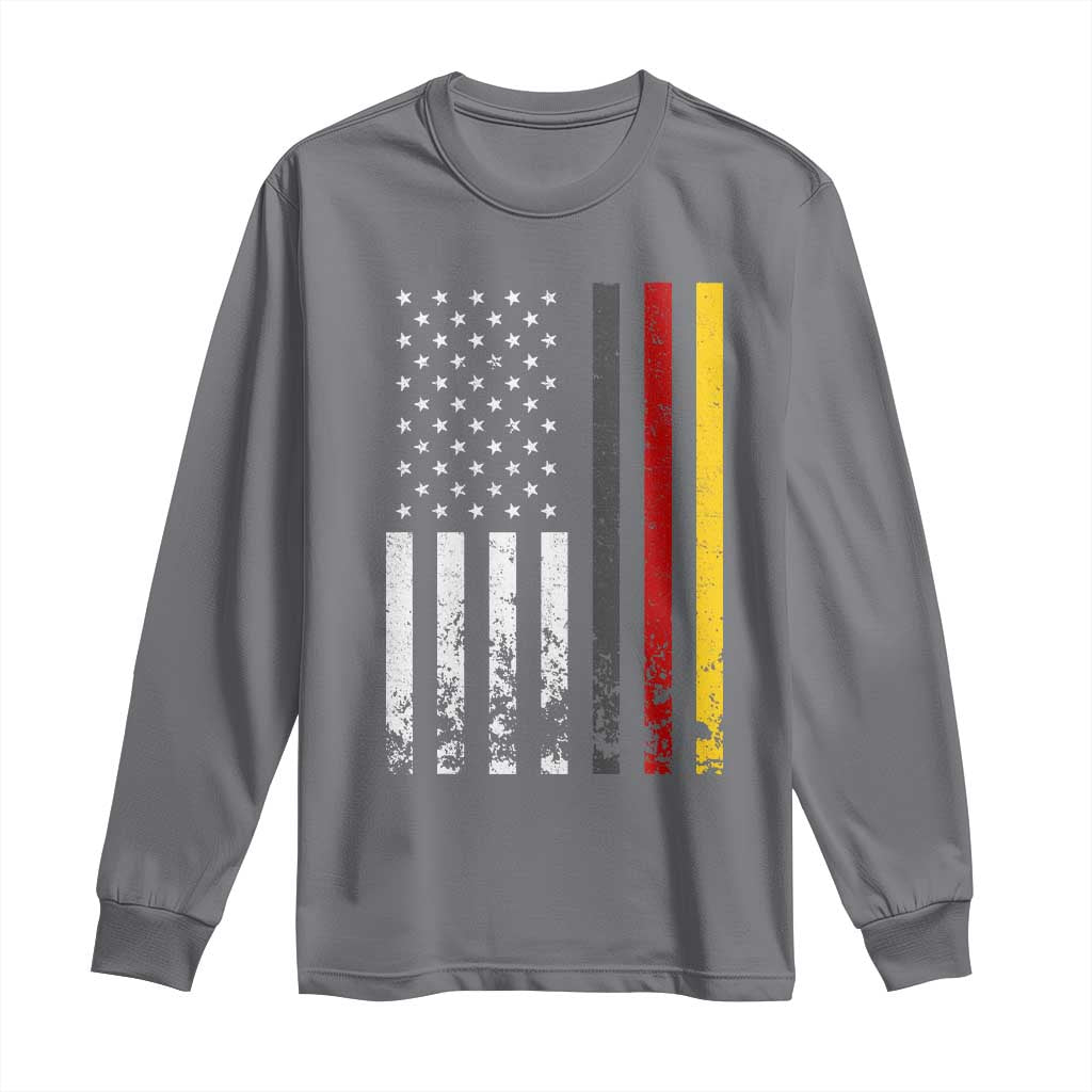 Patriotic Vintage German American Flag Long Sleeve Shirt Germany Heritage Pride - Wonder Print Shop