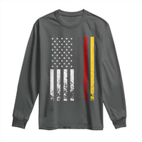 Patriotic Vintage German American Flag Long Sleeve Shirt Germany Heritage Pride - Wonder Print Shop