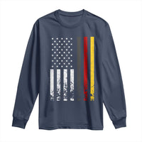 Patriotic Vintage German American Flag Long Sleeve Shirt Germany Heritage Pride - Wonder Print Shop