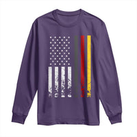 Patriotic Vintage German American Flag Long Sleeve Shirt Germany Heritage Pride - Wonder Print Shop