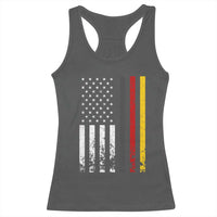 Patriotic Vintage German American Flag Racerback Tank Top Germany Heritage Pride - Wonder Print Shop