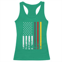 Patriotic Vintage German American Flag Racerback Tank Top Germany Heritage Pride - Wonder Print Shop