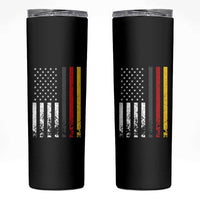 Patriotic Vintage German American Flag Skinny Tumbler Germany Heritage Pride - Wonder Print Shop