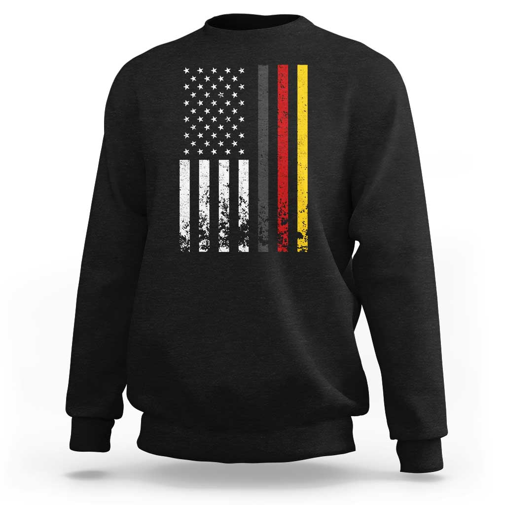 Patriotic Vintage German American Flag Sweatshirt Germany Heritage Pride - Wonder Print Shop