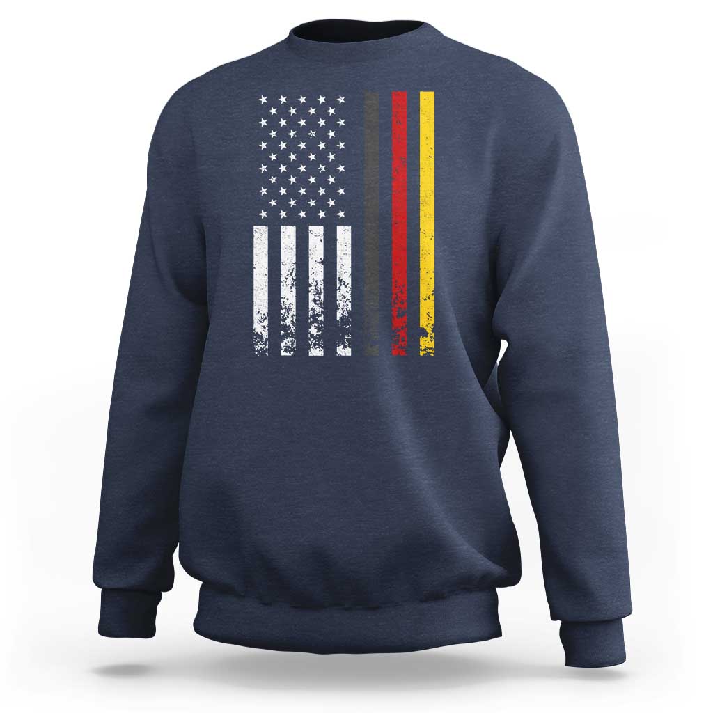 Patriotic Vintage German American Flag Sweatshirt Germany Heritage Pride - Wonder Print Shop