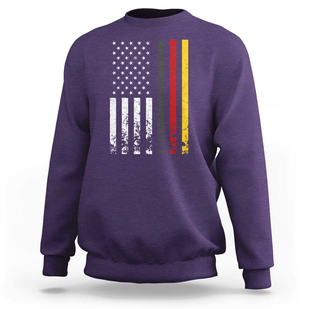 Patriotic Vintage German American Flag Sweatshirt Germany Heritage Pride - Wonder Print Shop