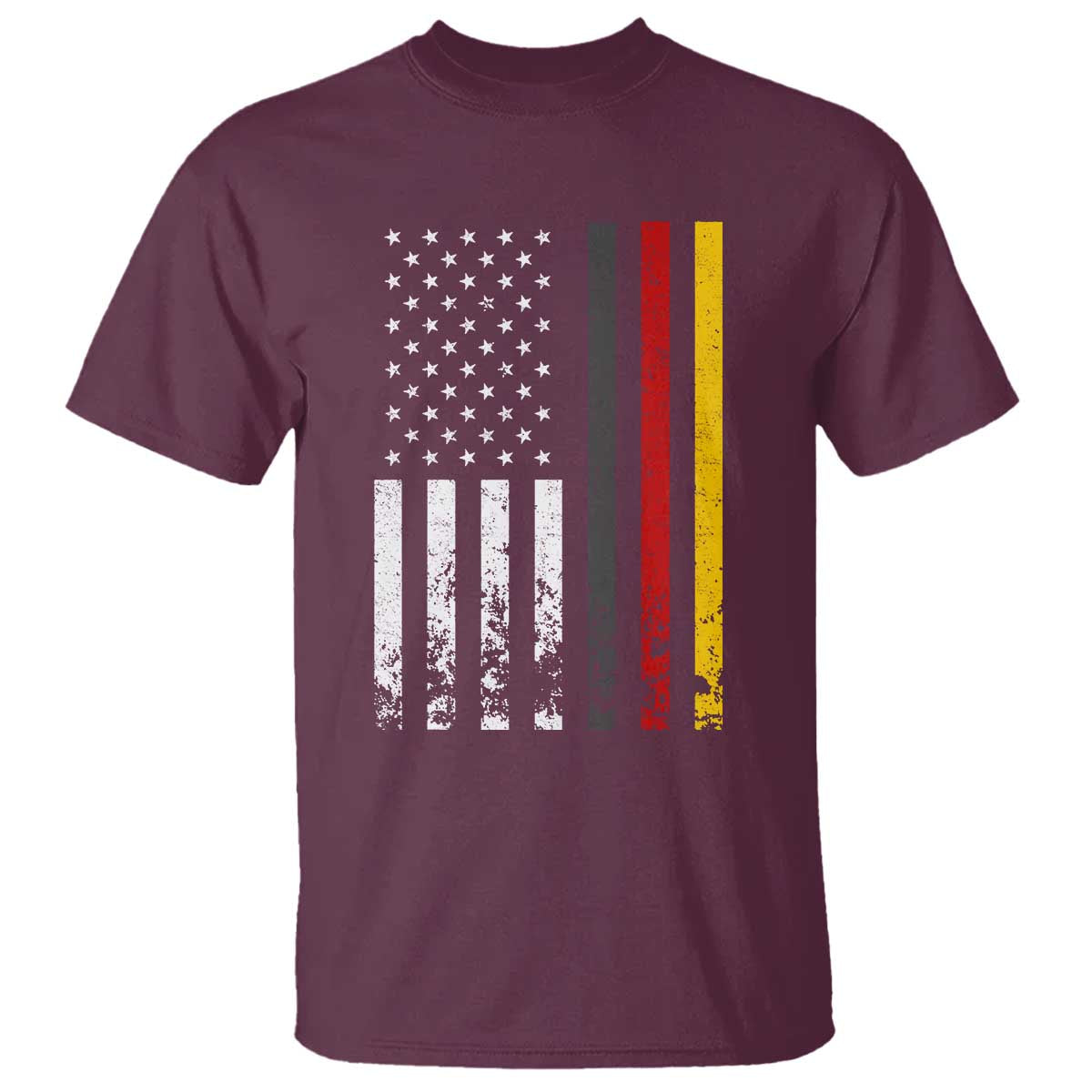 Patriotic Vintage German American Flag T Shirt Germany Heritage Pride - Wonder Print Shop