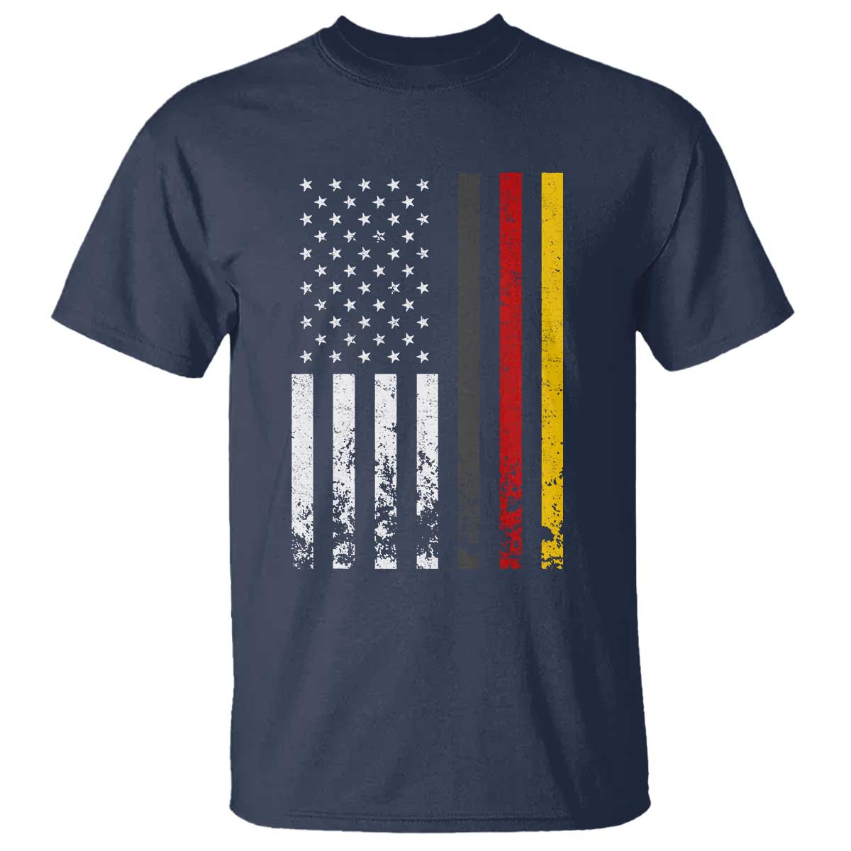 Patriotic Vintage German American Flag T Shirt Germany Heritage Pride - Wonder Print Shop