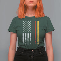 Patriotic Vintage German American Flag T Shirt For Women Germany Heritage Pride - Wonder Print Shop