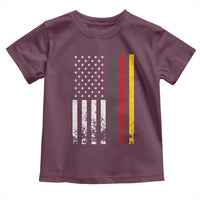 Patriotic Vintage German American Flag Toddler T Shirt Germany Heritage Pride - Wonder Print Shop