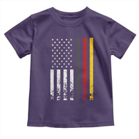 Patriotic Vintage German American Flag Toddler T Shirt Germany Heritage Pride - Wonder Print Shop