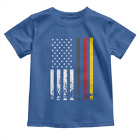 Patriotic Vintage German American Flag Toddler T Shirt Germany Heritage Pride - Wonder Print Shop