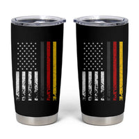 Patriotic Vintage German American Flag Tumbler Cup Germany Heritage Pride - Wonder Print Shop