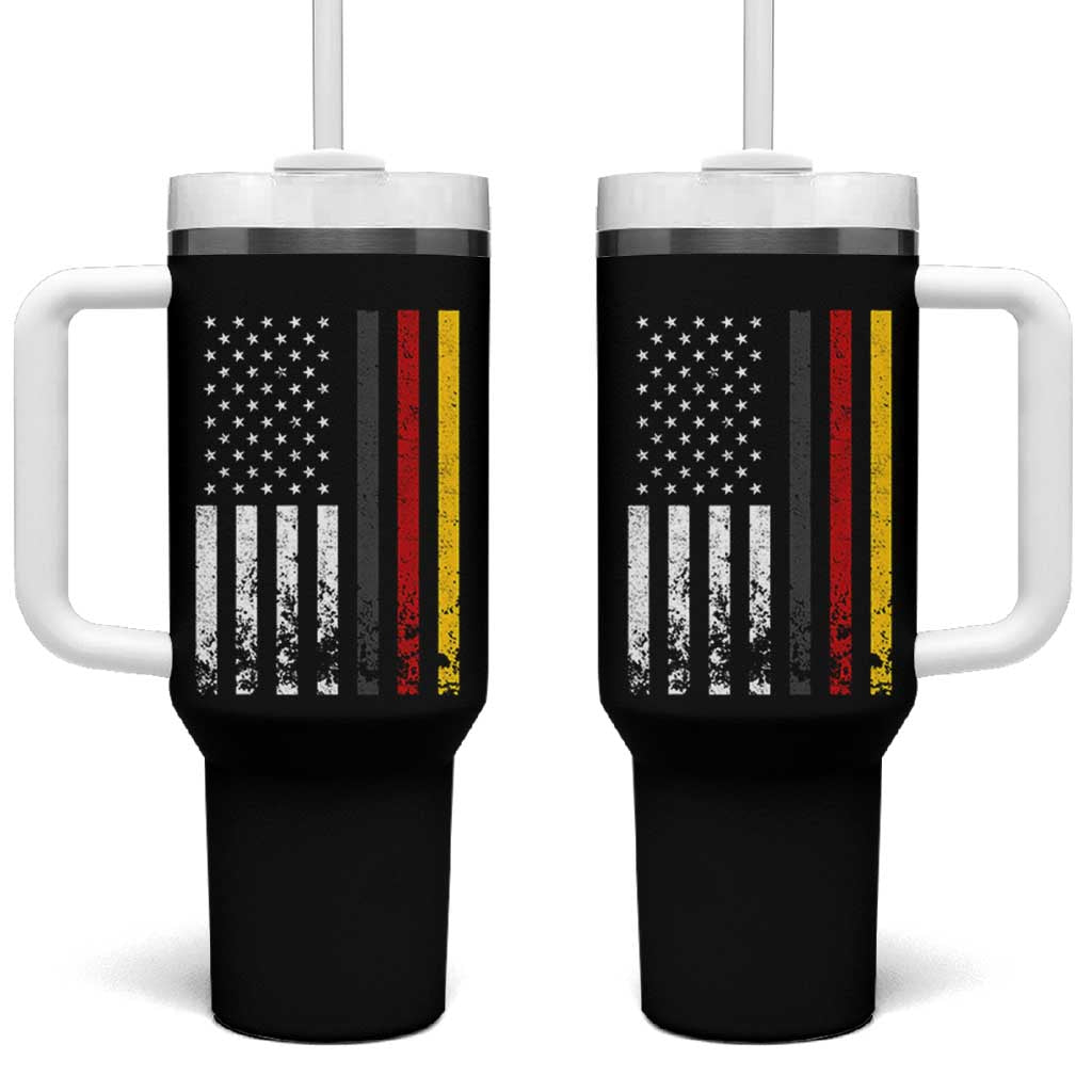 Patriotic Vintage German American Flag Tumbler With Handle Germany Heritage Pride - Wonder Print Shop